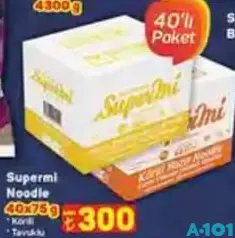 SUPERMİ NOODLE 40X75 G SUPERMİ NOODLE 40X75 G